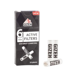 Aktyvintos anglies filtrai GIZEH Active, 6mm, (10 vnt.)