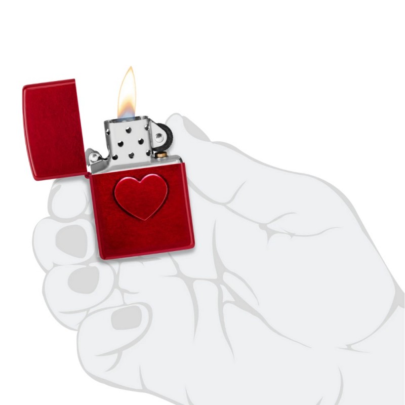 ZIPPO žiebtuvėlis "Stamped Heart Design"