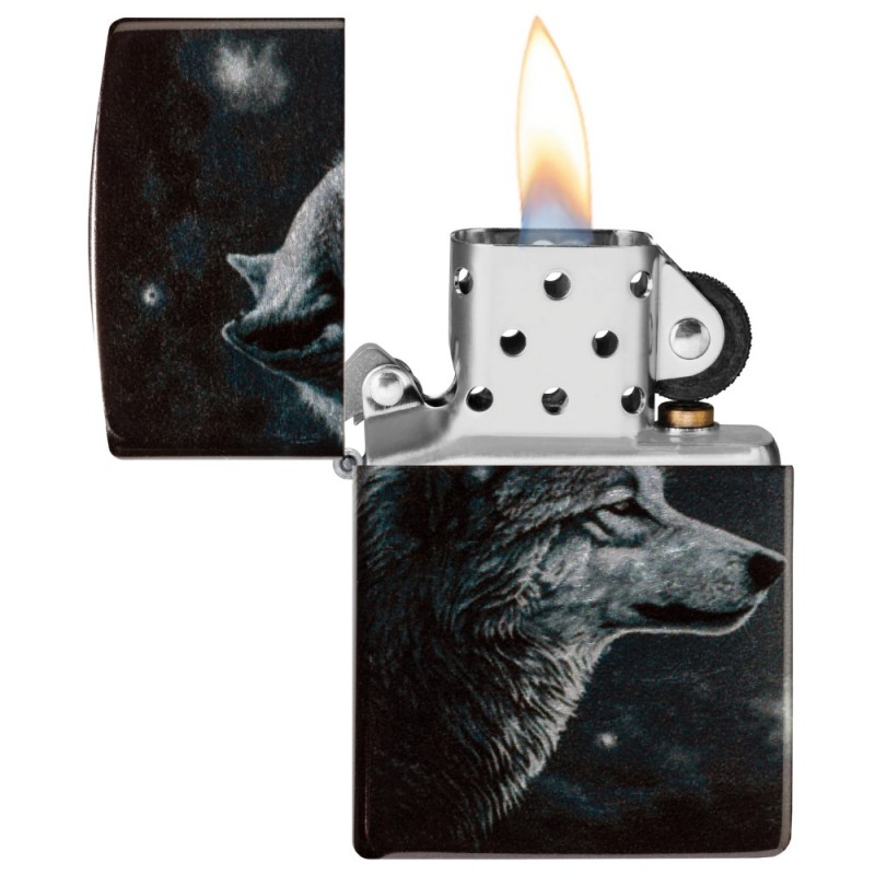 ZIPPO žiebtuvėlis, "Wolf Moon Design"