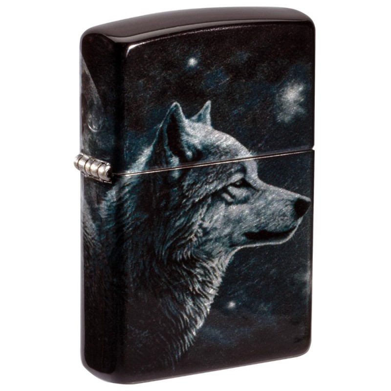 ZIPPO žiebtuvėlis, "Wolf Moon Design"
