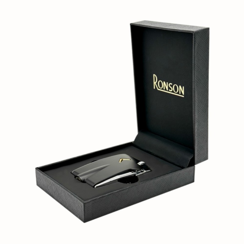 Žiebtuvėlis "RONSON Mini Premier Vareflame", akmenukas, juoda sp.