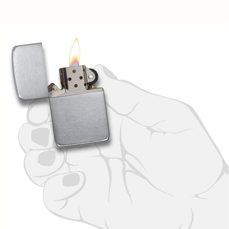 ZIPPO žiebtuvėlis 1941 Replica Brushed Chrome