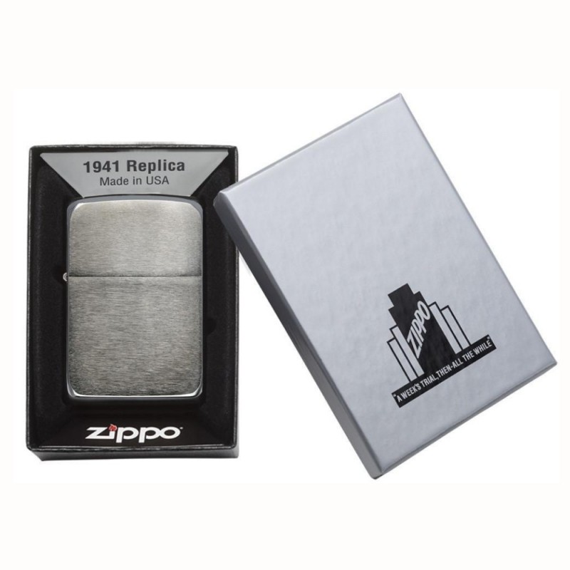 ZIPPO žiebtuvėlis 1941 Replica Black Ice