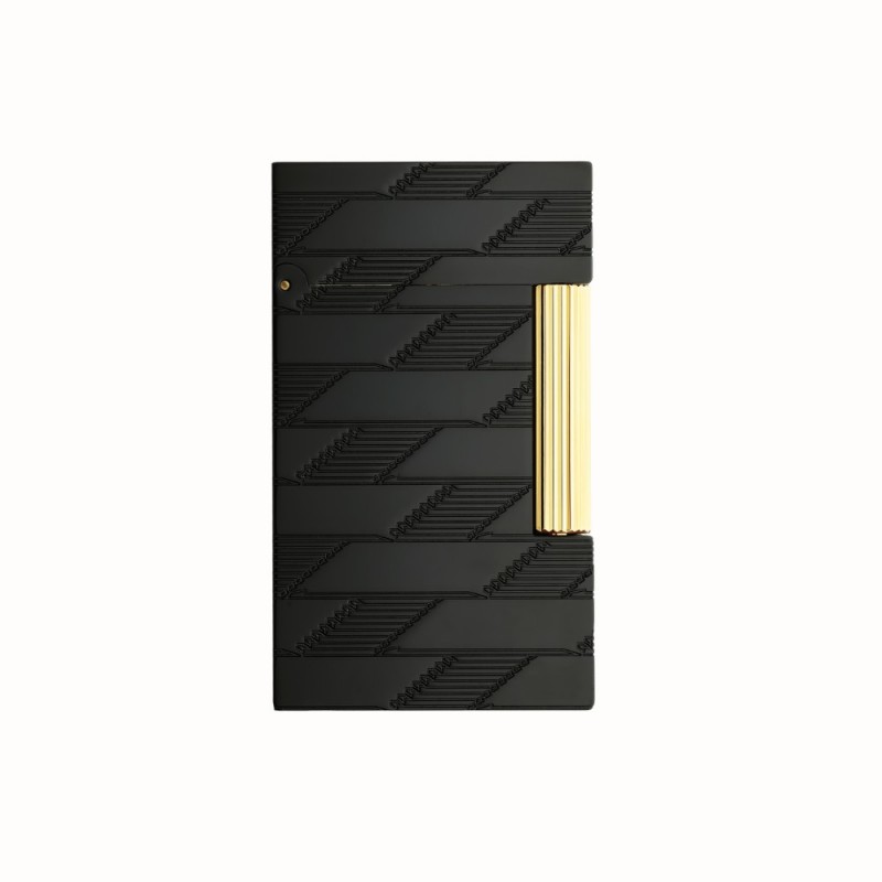 DUPONT Ligne2 Monogram, juodas su geltonos aukso apdaila