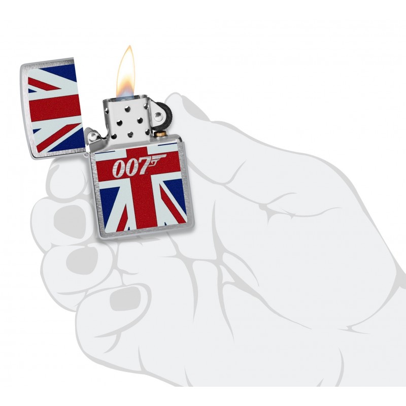 ZIPPO žiebtuvėlis James Bond® Union Jack Design