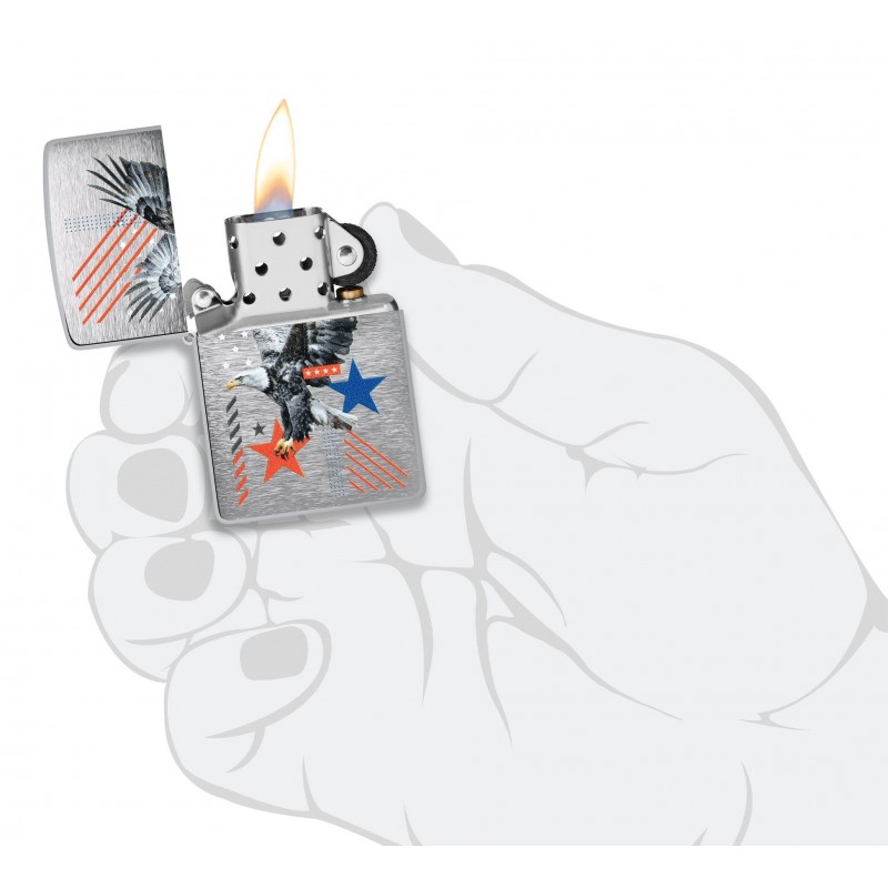 ZIPPO žiebtuvėlis Abstract Americana Design