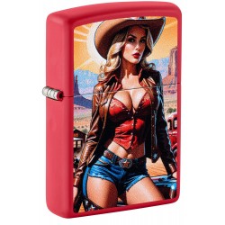 ZIPPO žiebtuvėlis Cowgirl Pinup Design