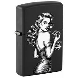 ZIPPO žiebtuvėlis Pinup Pizza Design