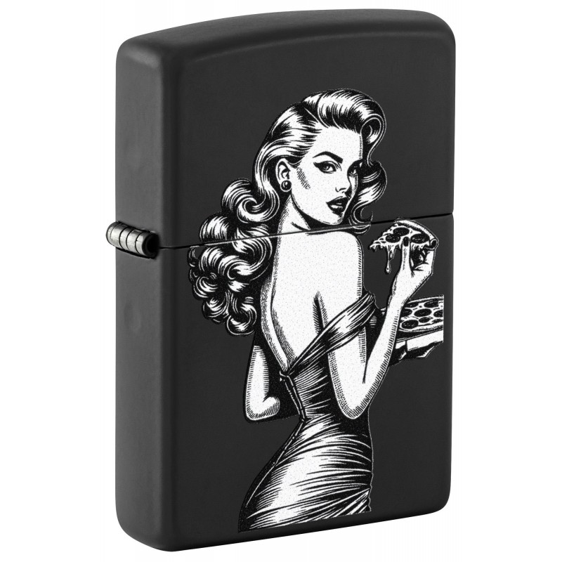 ZIPPO žiebtuvėlis Pinup Pizza Design