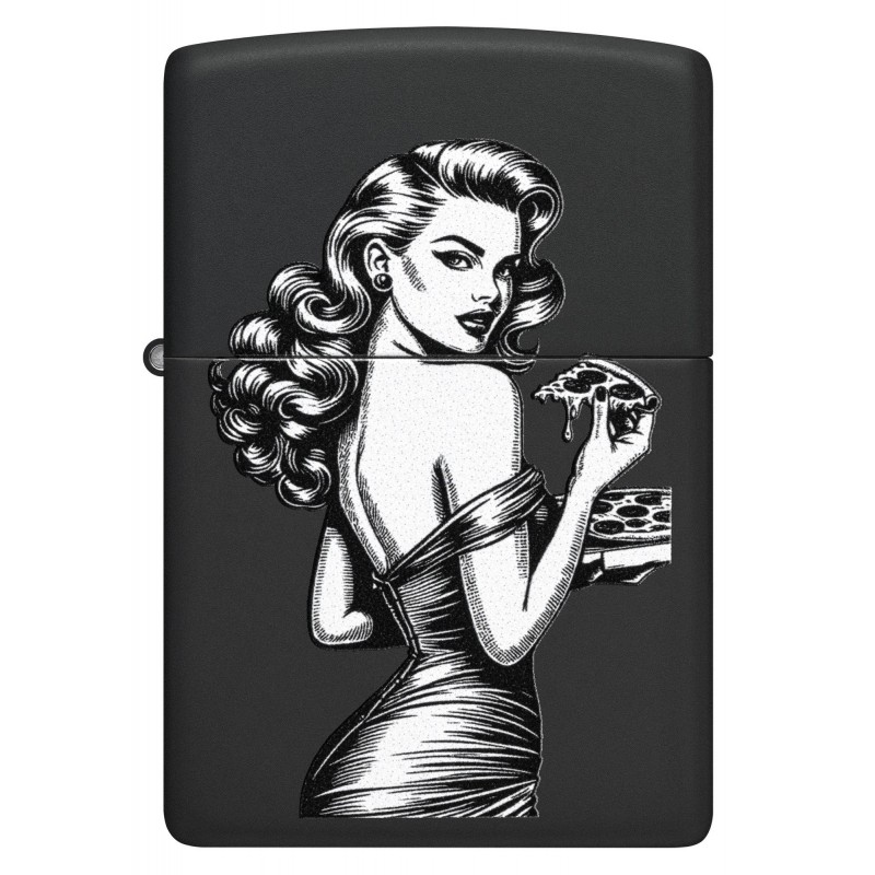 ZIPPO žiebtuvėlis Pinup Pizza Design