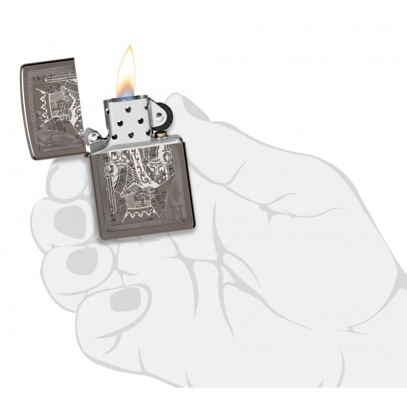 ZIPPO žiebtuvėlis King of Diamonds Design