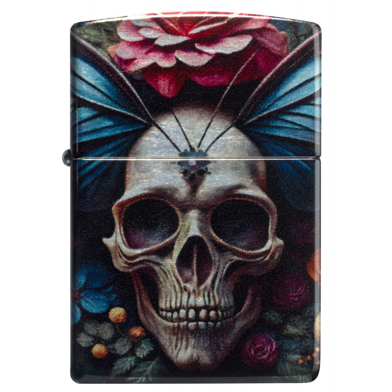 ZIPPO žiebtuvėlis Butterfly Skull Design