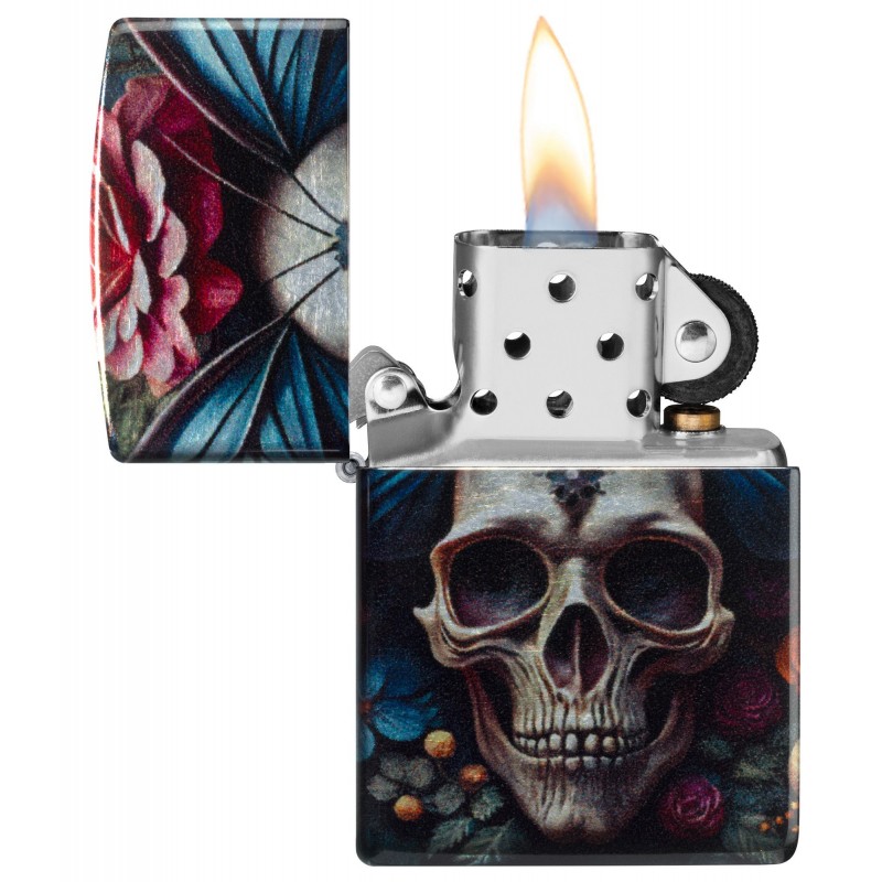 ZIPPO žiebtuvėlis Butterfly Skull Design