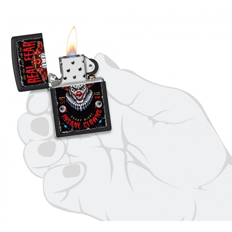 ZIPPO žiebtuvėlis Insane Clowns Design
