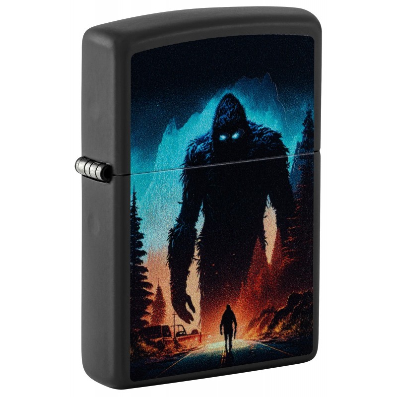 ZIPPO žiebtuvėlis Black Light Sasquatch Design