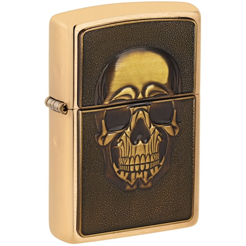 ZIPPO žiebtuvėlis Textured Skull Emblem