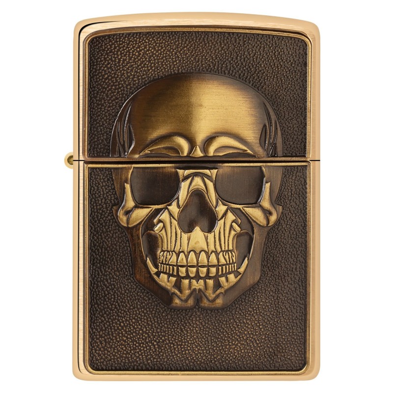 ZIPPO žiebtuvėlis Textured Skull Emblem