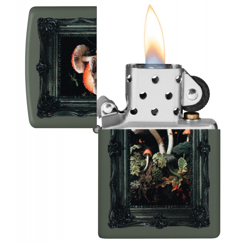 ZIPPO žiebtuvėlis Framed Fungi Design
