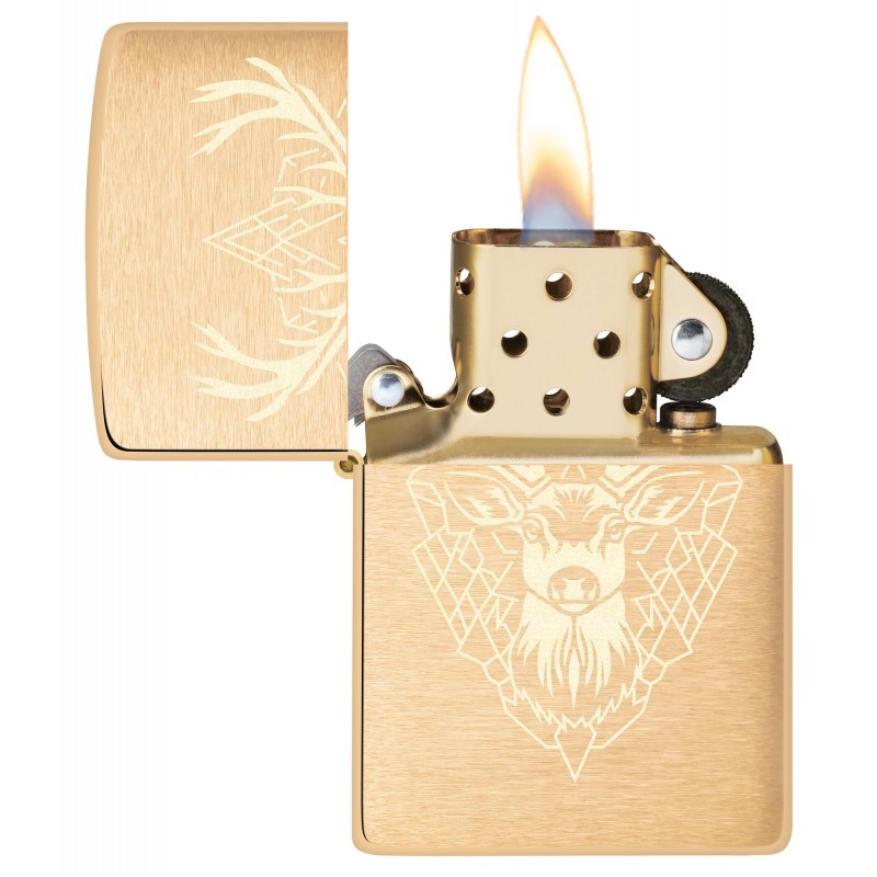 ZIPPO žiebtuvėlis Geometric Deer Design
