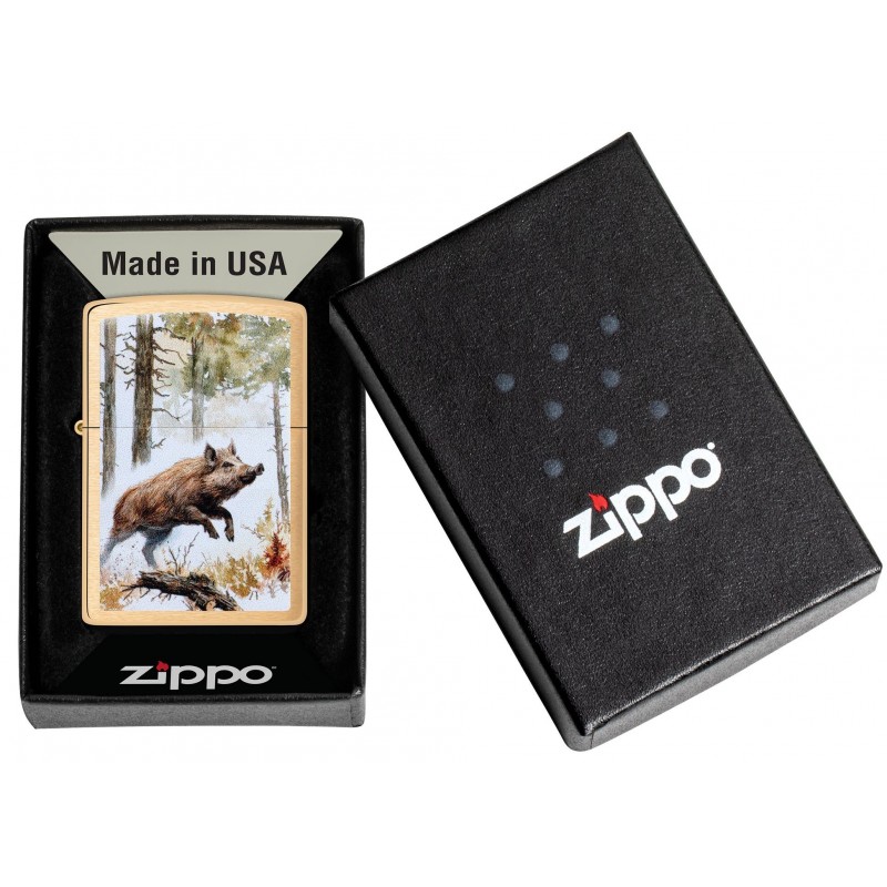 ZIPPO žiebtuvėlis Wild Boar Design