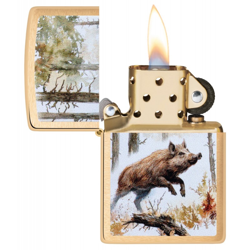 ZIPPO žiebtuvėlis Wild Boar Design