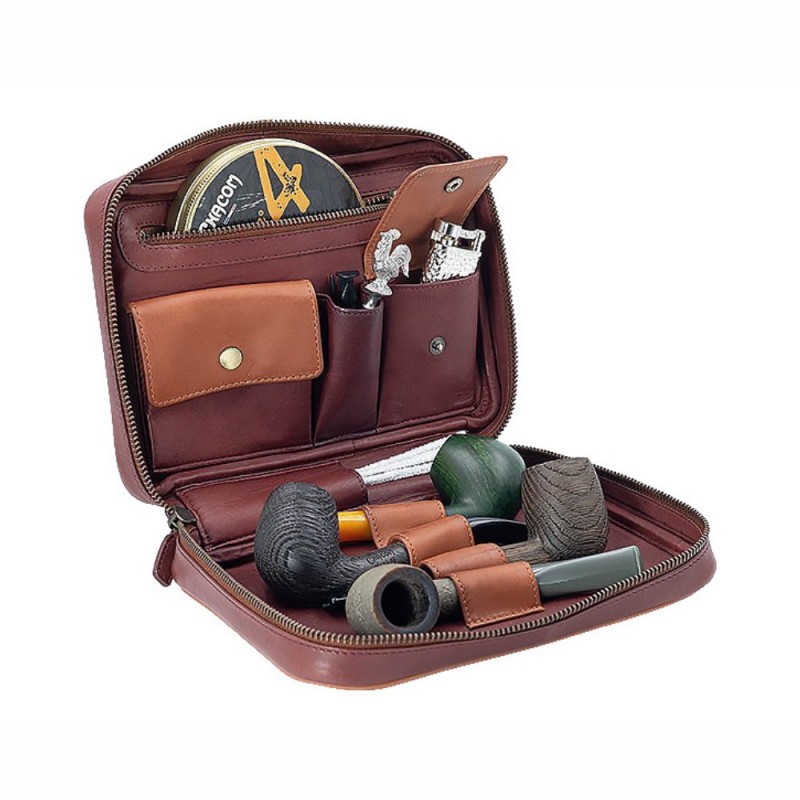 Rankinė "CHACOM Cuir" 4' pypkės, oda, ruda sp.