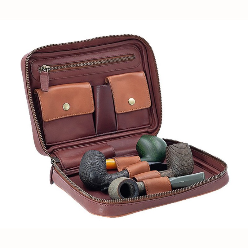 Rankinė "CHACOM Cuir" 4' pypkės, oda, ruda sp.