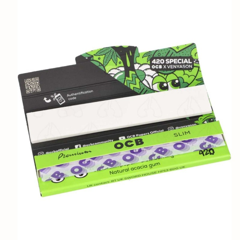 Vyniojamas popierius "OCBxVENYASON 420 Slim Premium"  32 lap.+ filtrai