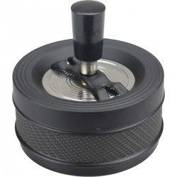 Peleninė "FARO carbon" 9cm, sukama, juoda spalva