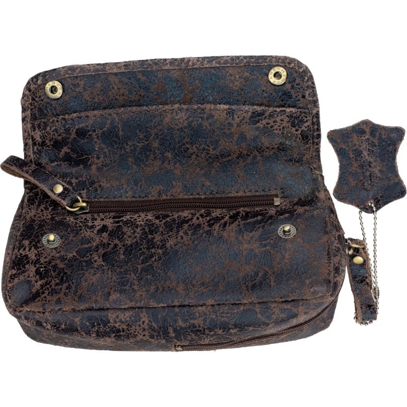 Dėklas 1 pypkei, oda, ruda spalva