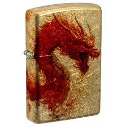 ZIPPO žiebtuvėlis Dragon Samurai Design