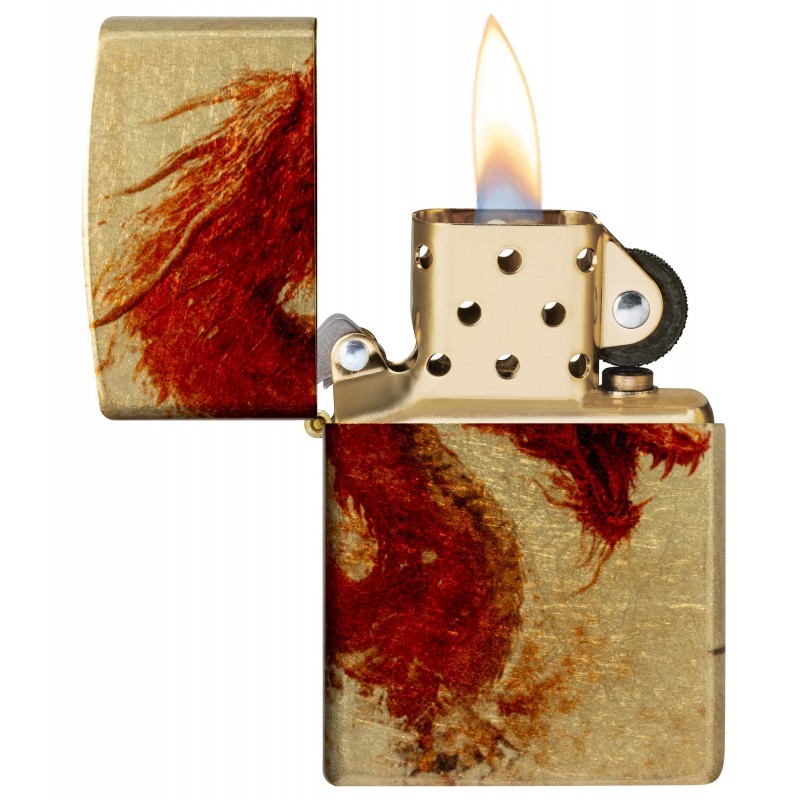 ZIPPO žiebtuvėlis Dragon Samurai Design