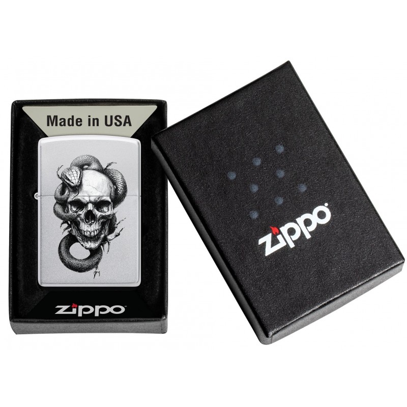 ZIPPO žiebtuvėlis Skull and Snake