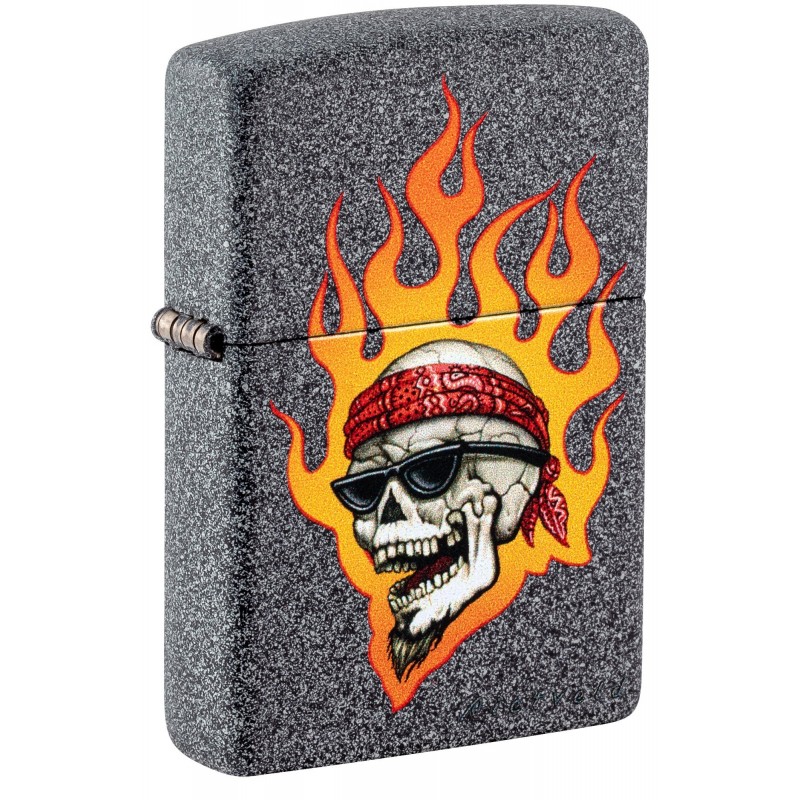 ZIPPO žiebtuvėlis Rietveld Flaming Skull