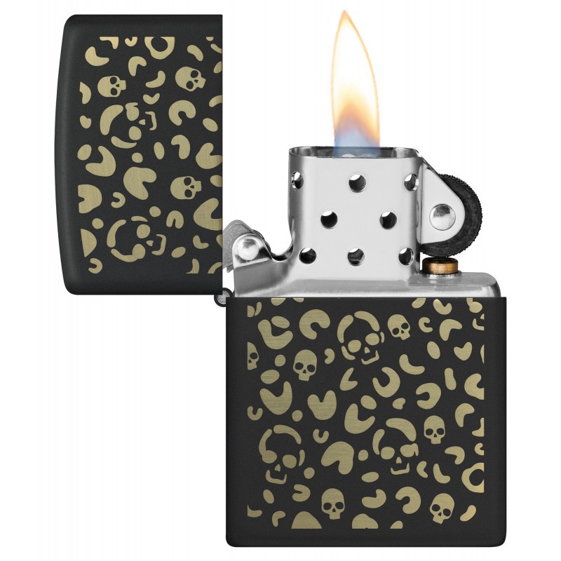 ZIPPO žiebtuvėlis Leopard Skulls