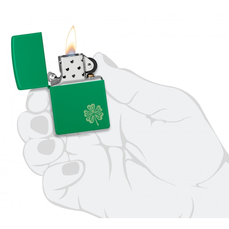 ZIPPO žiebtuvėlis Lucky Clover Design