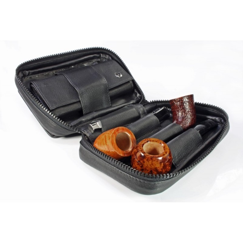 Dėklas pypkėms "RATTRAY'S Black Knight" oda, 3'