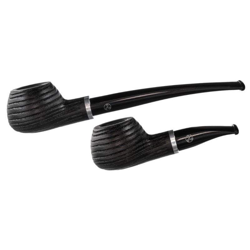 Pypkė "RATTRAY"s Butcher"s Boy 22" uosis, juoda sp., sand., 2x kandikliai