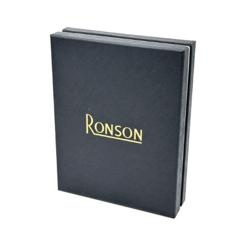 Rinkinys "RONSON Nostalgia", kuras, žiebtuvėlis, sidabro spalva