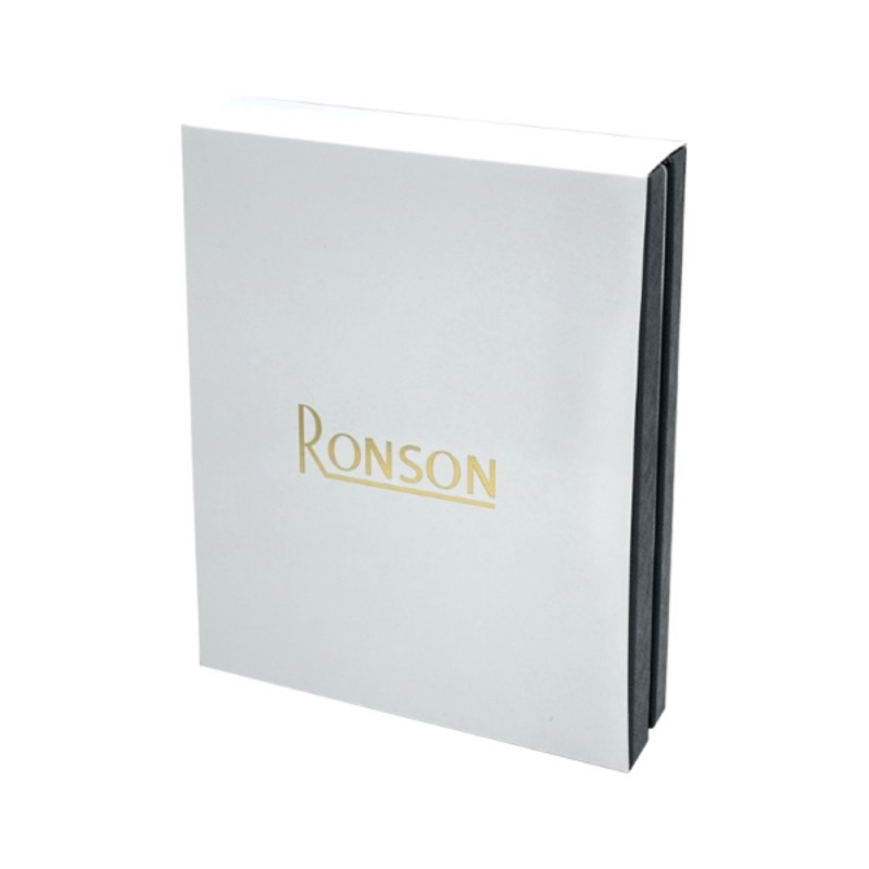 Rinkinys "RONSON Nostalgia", kuras, žiebtuvėlis, sidabro spalva