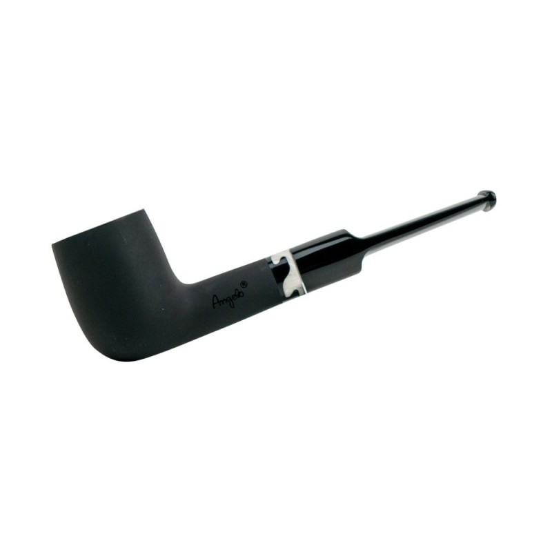 Pypkė ANGELO Meerschaum, juoda spalva, poliruota, tiesi