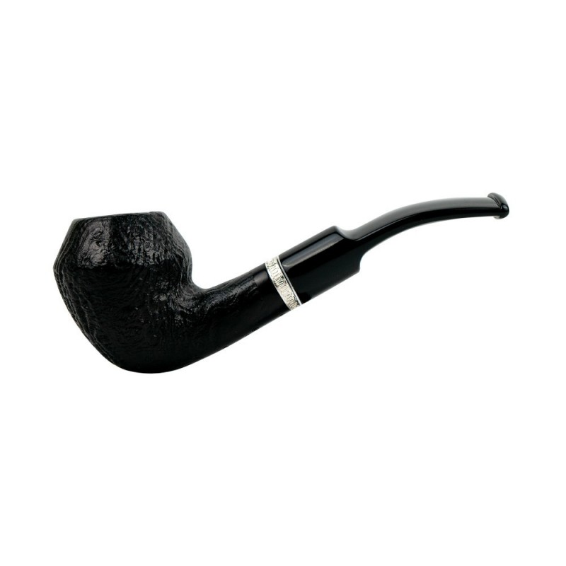 Pypkė ANGELO Meerschaum, juoda spalva, poliruota, lenkta