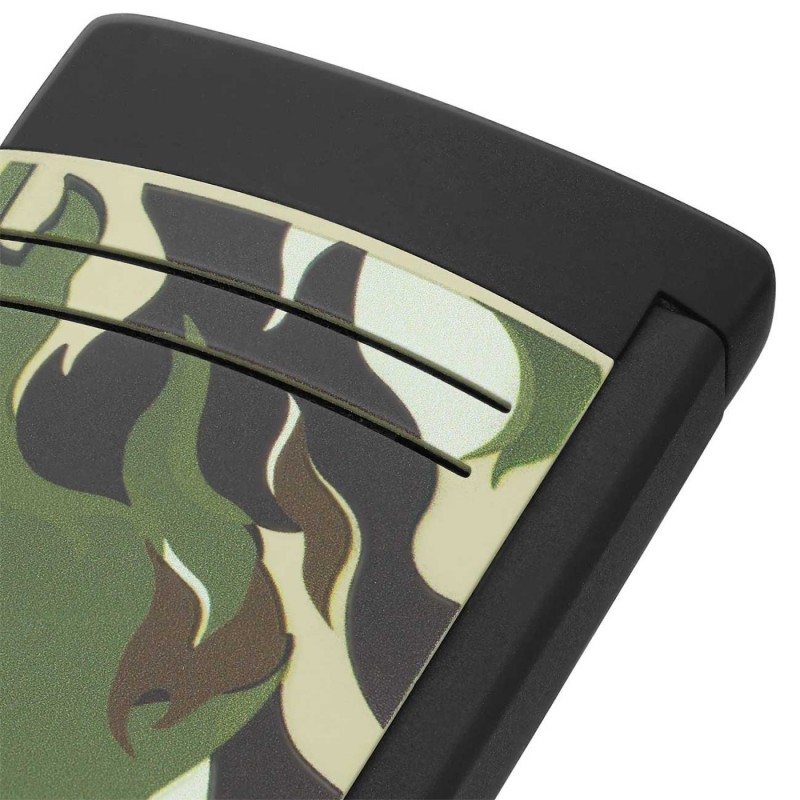 Žiebtuvėlis "S.T. DUPONT Maxijet Camo" žalia sp., jet