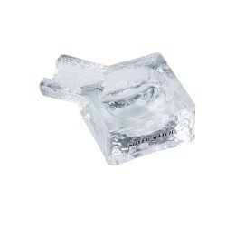 Peleninė cigarams "SILVER MATCH Luxury", 1' stiklas, skaidri