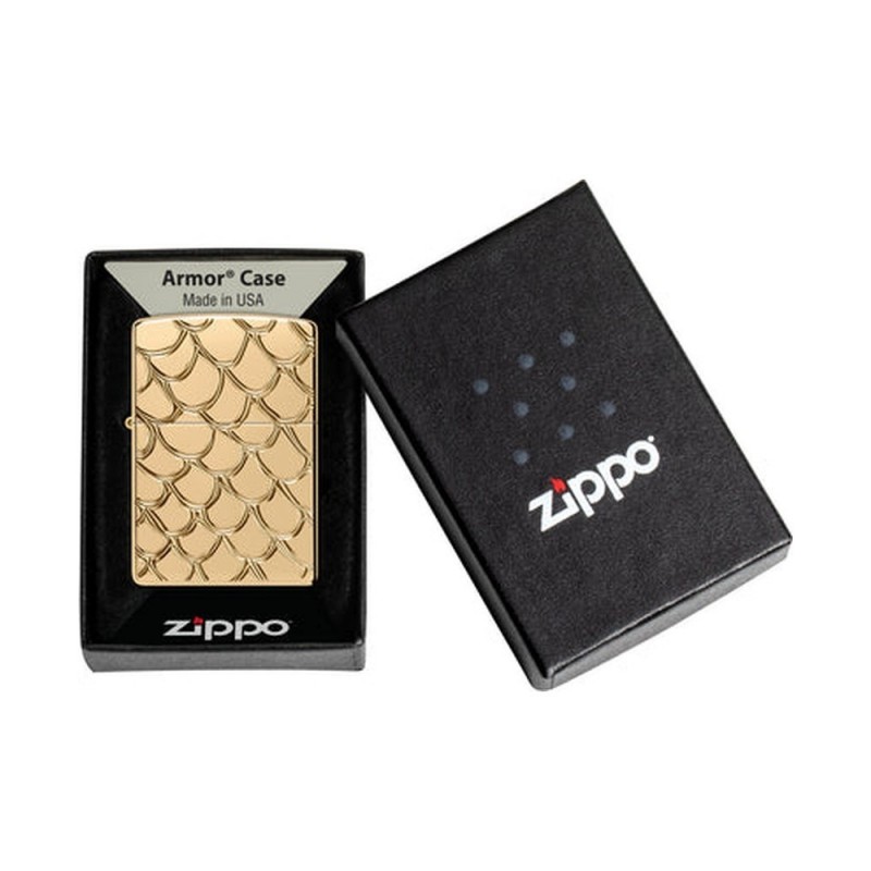 ZIPPO žiebtuvėlis Deep Carve Scales Design