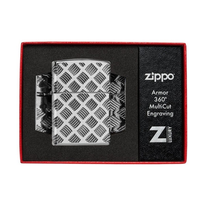 ZIPPO žiebtuvėlis Diamond Plate Design