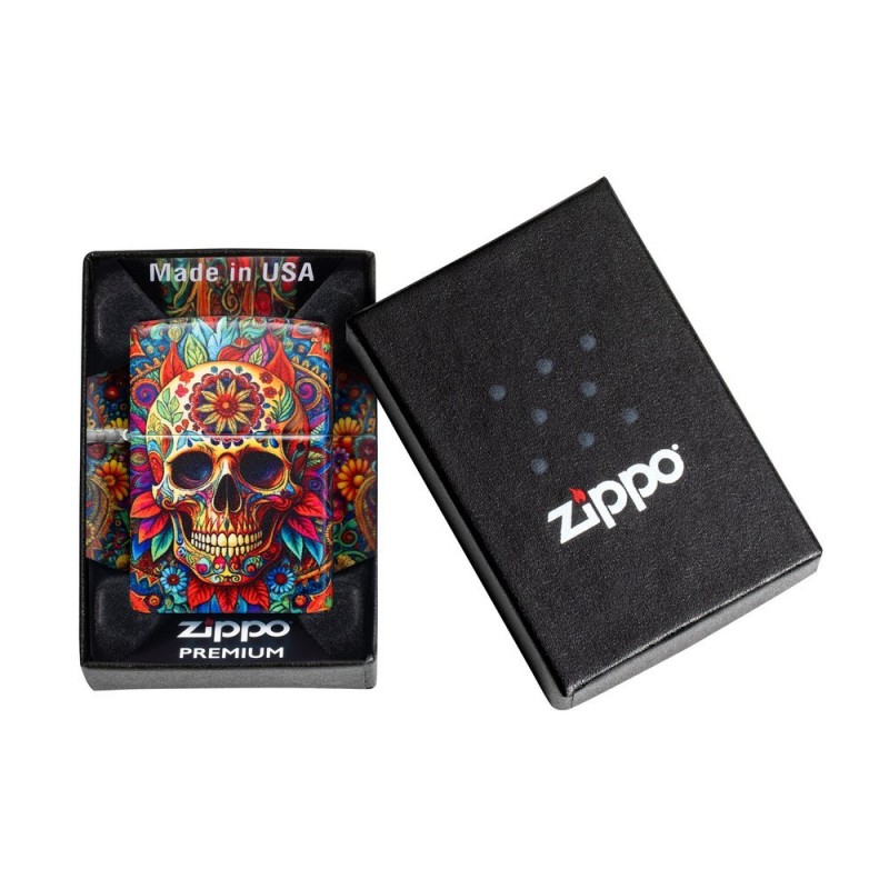 ZIPPO žiebtuvėlis Day of the Dead Skull