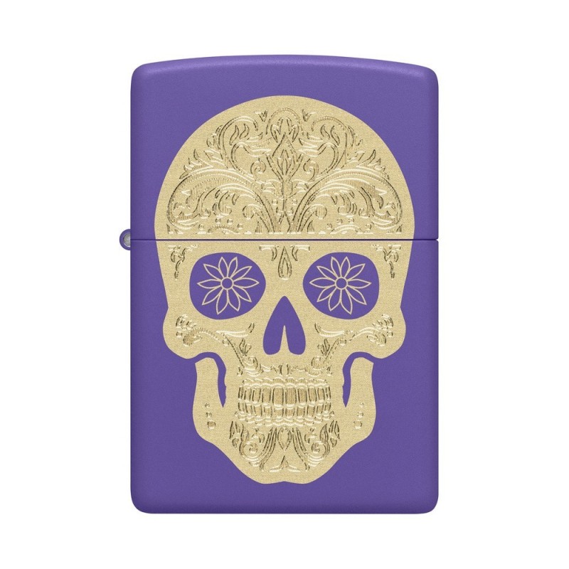 ZIPPO žiebtuvėlis Golden Sugar Skull