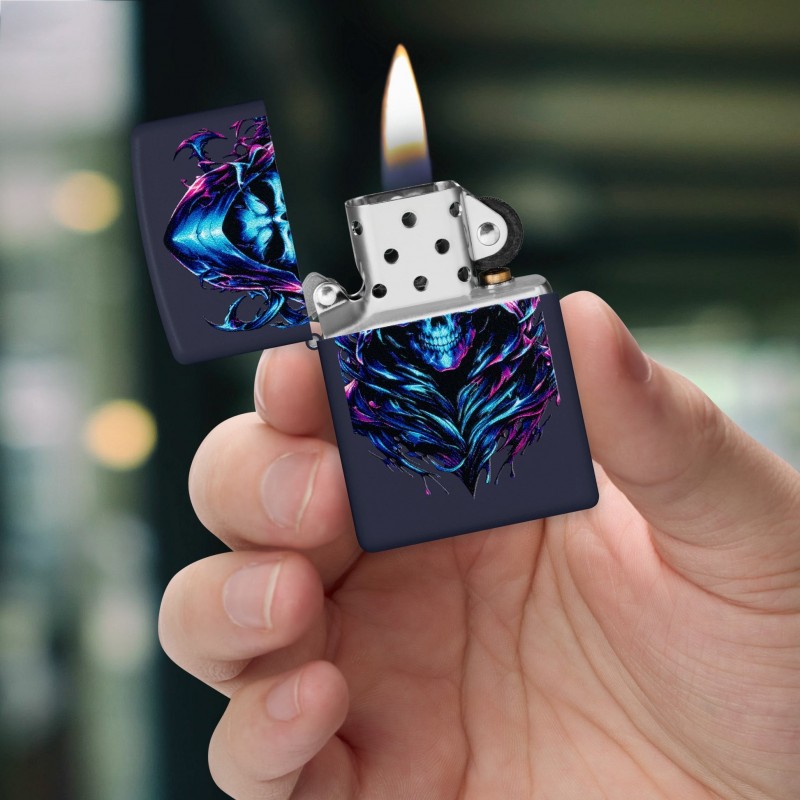 ZIPPO žiebtuvėlisž Black Light Reaper