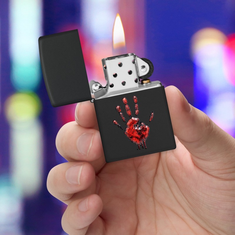 ZIPPO žiebtuvėlis Texture Handprint